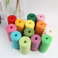 DIY color hemp rope natural coarse linen rope color gift packaging rope Christmas party accessories 100 yards 2 mm