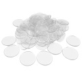 Small Plastic Learning Counters Disks Bingo Chip Counting Discs Markers for Math Practice and Poker Chips Game Tokens 100PCS