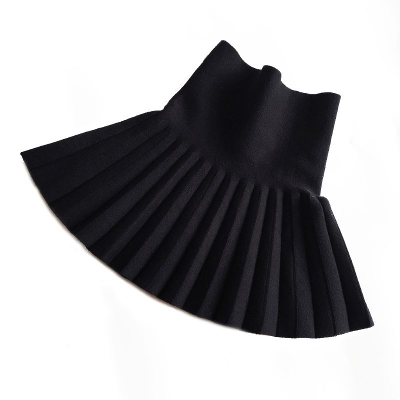 Baby Children Clothing School Girls Knit Skirt Bottoming Princess Pleated Skirts