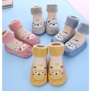 First Walker Toddler Baby Shoes First Shoes Baby Walkers Baby Girl Kids Soft Rubber Sole Baby Shoe Knit Booties Anti-slip