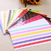 4 set of 408 pcs Colorful Corner Paper Stickers for Pictures Photo Albums Frame Home Decoration Scrapbooking