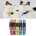 1pc Adjustable Pet Cat Dog Puppy Reflective Collars Safety Buckle Bell Neck Strap Dog Supplies Cat Collars Pet supplies Products