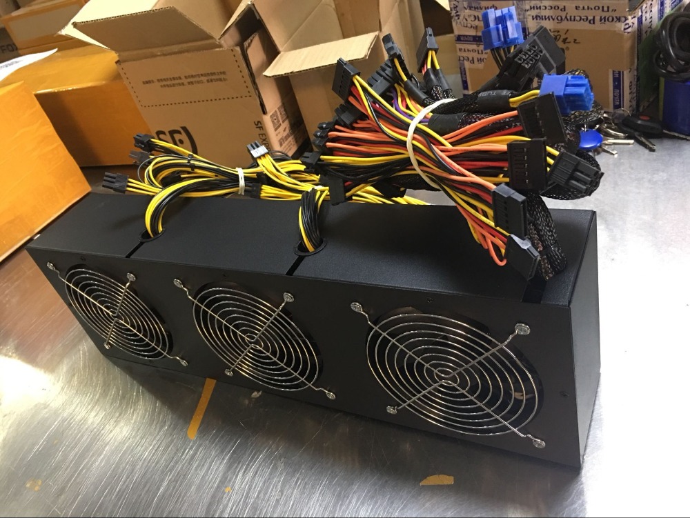 Lapsaipc 2600W Switching Power Supply New and original Mining machine Miner 94% High Efficiency supports 8-12 GPU 180V to 240V