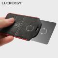 LUCKEASY Card Cover Keychain Holder Keychain for Tesla Model 3 2017-2021 Imitation Alcantara card key set