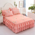 Fitted Sheet Cover Bedspread Bedroom Bed Skirt Full Twin Queen King Size Bed Sheets