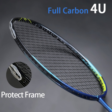 Secondary Reinforcement T5 4U 82g Carbon Fiber Badminton Rackets Strung With Bags Professional Offensive Type Racquet Padel