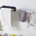 1PC Kitchen Paper Towel Holder Self-adhesive Accessories Under Cabinet Roll Rack Tissue Hanger Storage Rack for Bathroom Toilet