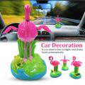 Solar Powered Dancing Animal Flamingo Dancer Car Decoration Ornament Dolls for Funny Kids Gifts