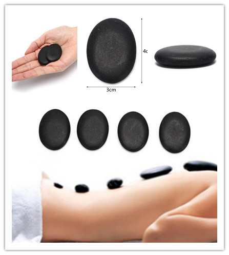 12 Pcs Massage Stones Massage Lava Natural Energy Massage Set Hot Spa Rock Basalt Body Beauty Health Care Stone 3*4cm