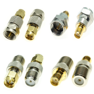 SMA Male Female To F Type Jack Plug RF Coaxial Connector Adapter Convertor 1Pcs