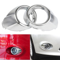 2pcs/Set New Car styling Front Fog Lamp Frame Modified Head Fog Light Decoration Cover For Ford Focus 3 Accessories Abs Chrome