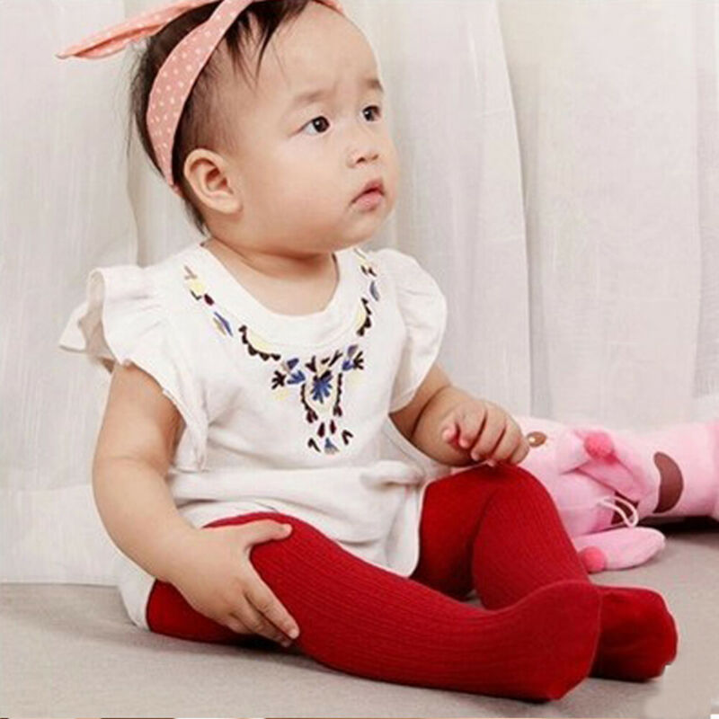 New Cute Baby Girls Winter Warm Tights Socks Stockings Pants Hosiery Pantyhose