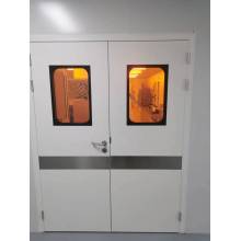 Laboratory aluminum 90 degree automatic clean double door