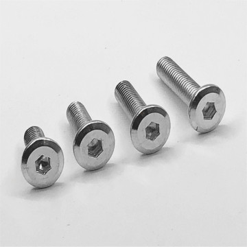 Free shipping20pcs M6/M8 Flat round head hex Furniture screw Oblique large flats socket heads cap screws Flange bolt 10-90mm