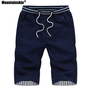Mountainskin New Men's Shorts Summer Mens Beach Shorts Cotton Casual Male Elastic Waist Shorts homme Brand Clothing 4XL SA642