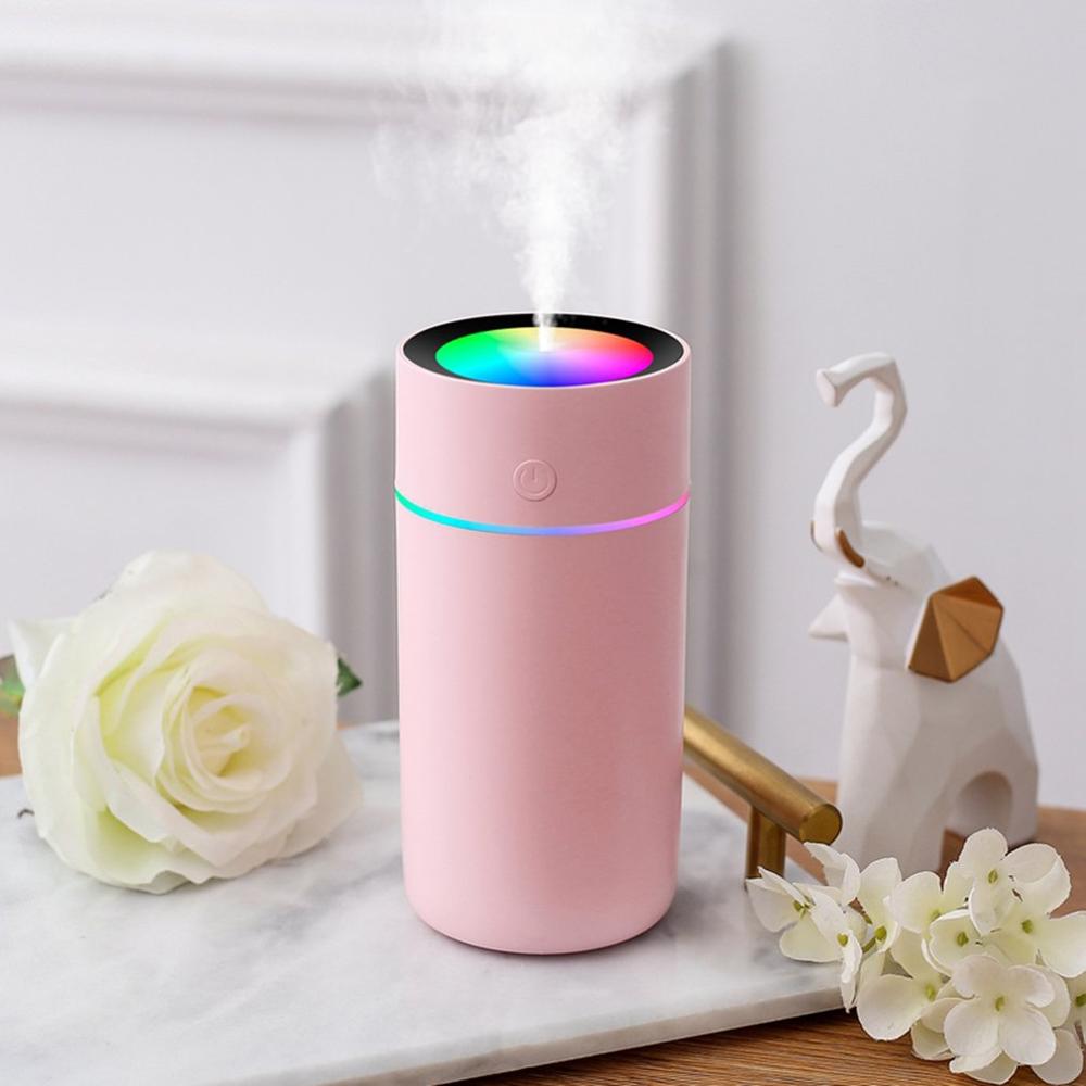 USB Air Humidifier Essential Oil Diffuser Colorful LED Night Lamp Mountain Scenery Humidifier for Home Office Car