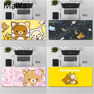 Maiya Top Quality Cute rilakkuma Durable Rubber Mouse Mat Pad Free Shipping Large Mouse Pad Keyboards Mat