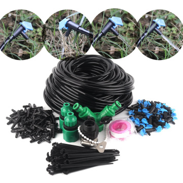 10~50m Watering Kits 8L Blue Flag Drippers with 4/7mm Hose Holder DIY Irrigation Kits Garden Micro Irrigation System