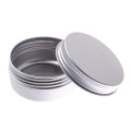Small Tin Box Mini Metal Box Storage Pot Plain Refillable Bottle Container Screw Top Cosmetic Cream Storage Jars 5/10/15/30/50ml