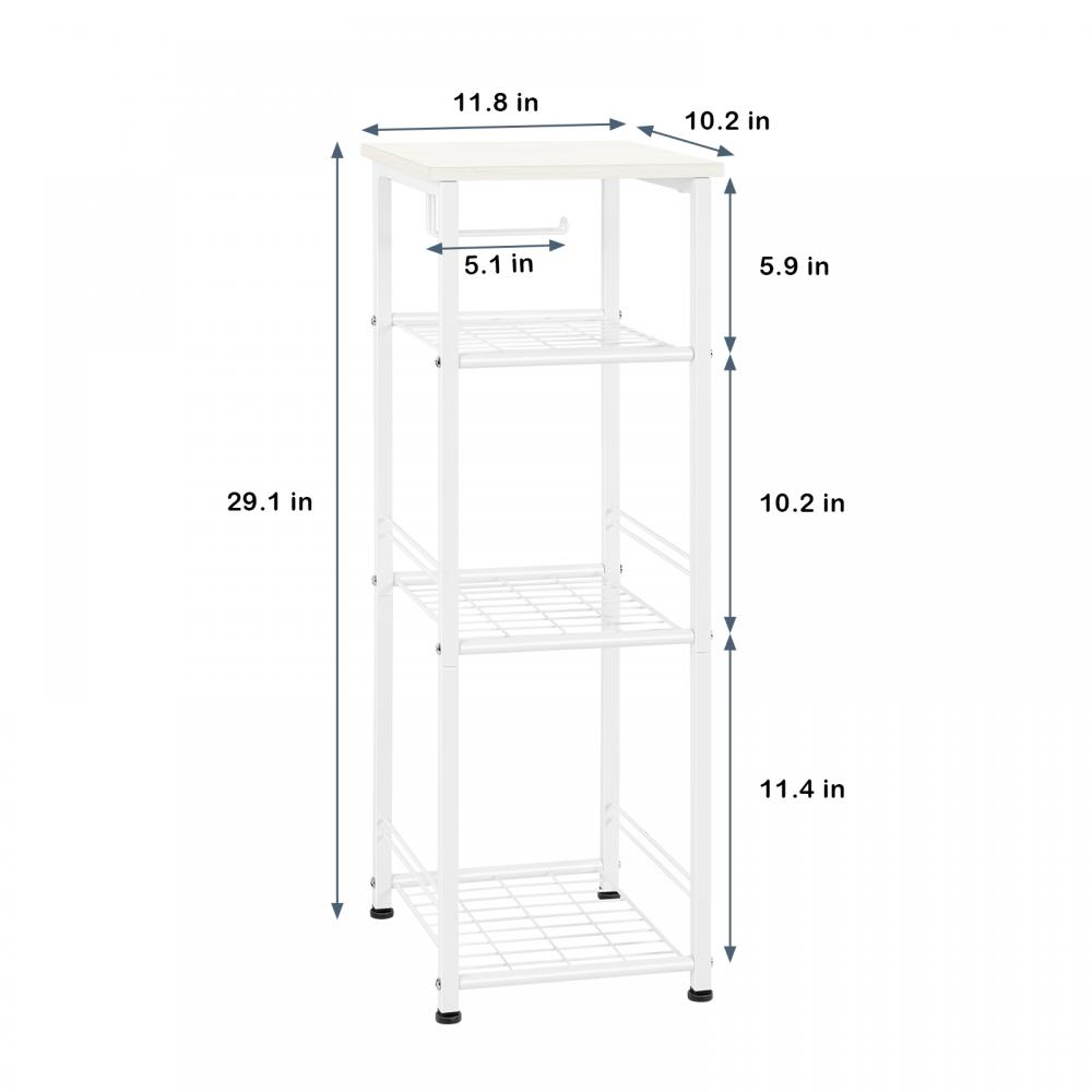 4-Tier Storage Shelves Standing Shelving Units and Storage