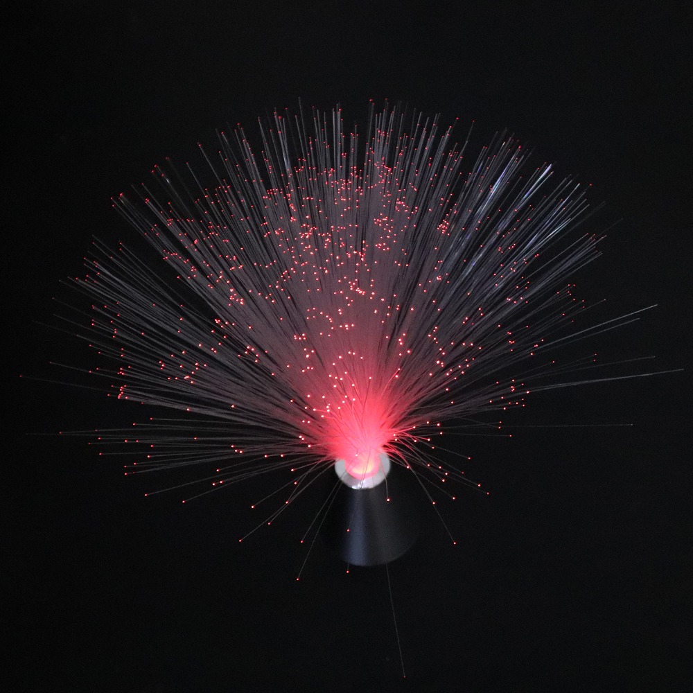 34cm width led fiber optic color changes itself colorful pmma plastic optical fiber light ABS crystal lighting lamp IL