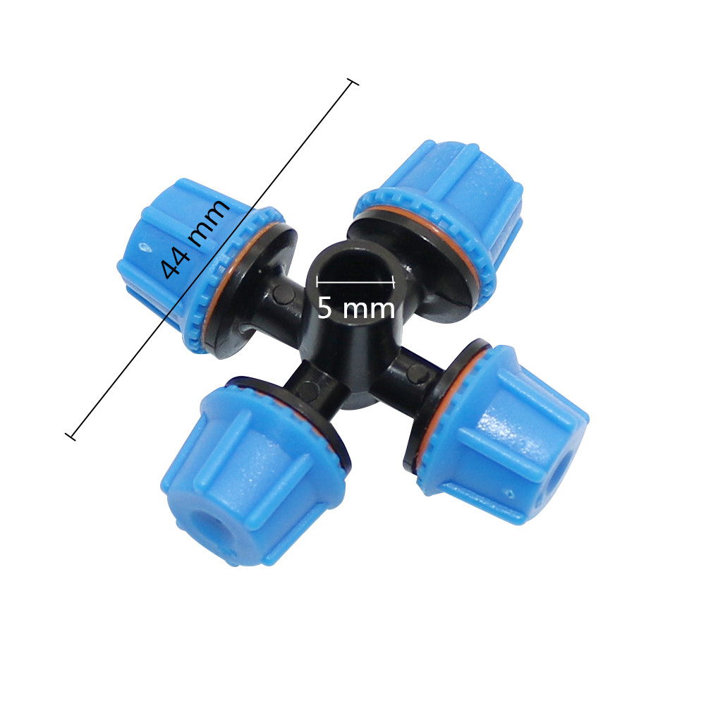 2 Sets 4 Head Atomization Nozzles with Anti-drip Device Heavy Hammer 4/7mm Hose Garden Water kits Irrigation Misting Nozzles