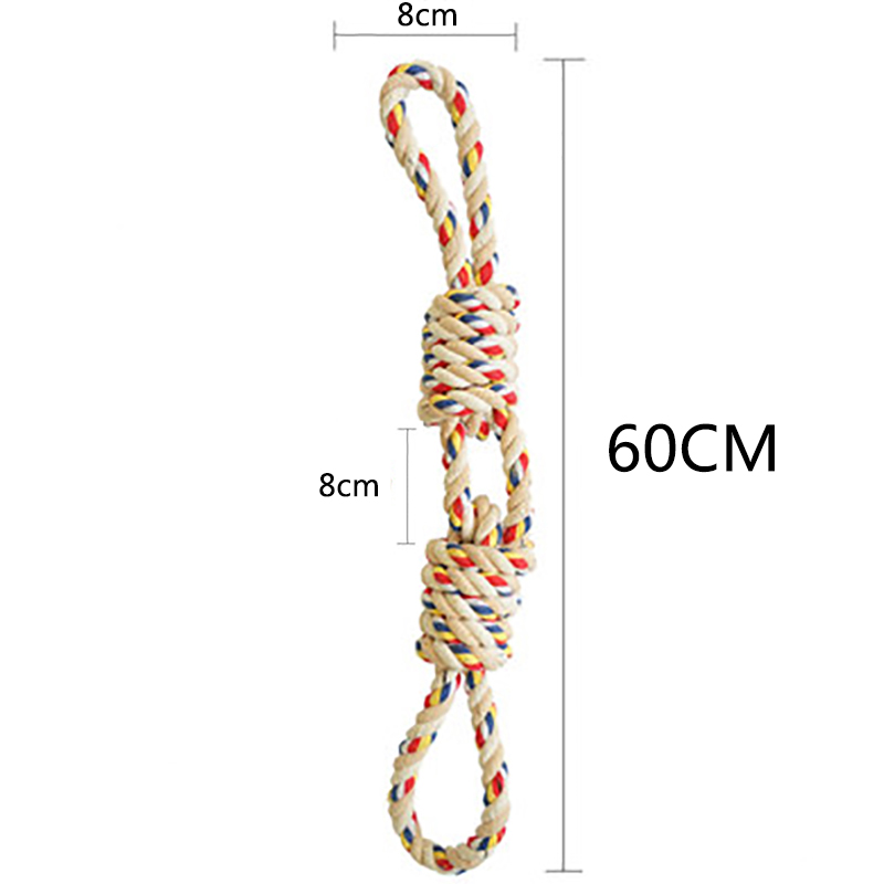60CM Pets Toys Bite Molar Tooth rope dog toy for large dogs rottweiler dog toys Golden Retriever Chewing Teeth big Toys