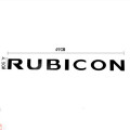 Sansour 2pcs Sport Engine Hood Fender Side "Rubicon" character Sticker Decal Vinyl for Jeep Wrangler Unlimited TJ JK