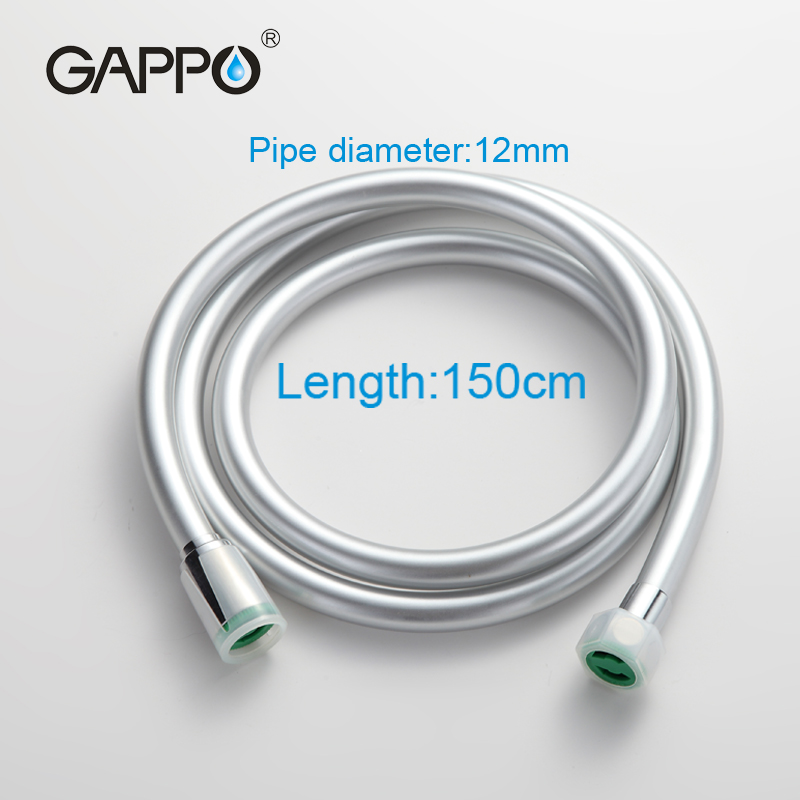 GAPPO Bathroom Shower Hose Bathroom Faucet Accessories Shower Hose 1.5M Plumbing Hoses PVC Flexible Explosion Proof Pipes Fittin