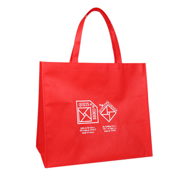 Wholesales 500Pcs/Lot Red Non Woven Tote Shopping Bags with Your Logo Custom Logo Design Shoppers for Promotion and Advertising