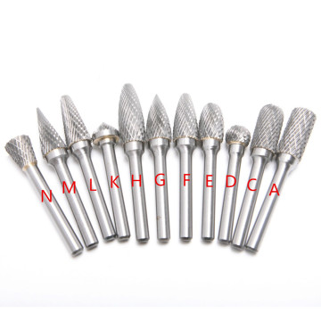 6x10mm Tungsten Carbide Twist Drill Bit Cutter Metal Grinder Burr Set Double Cutter For Dremel Rotary Tool