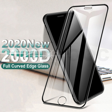 2000D Curved Edge Tempered Glass For iPhone SE 2020 6 6S 7 8 Plus Full Cover Glass on iPhone 11 Pro XS Max X XR Screen Protector