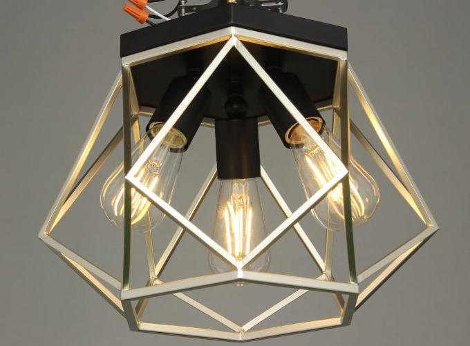 Creative steel lantern pendant for Bed Room