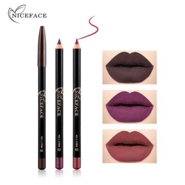 12 Colors Lip Makeup Pencils Long Lasting Waterproof Matte Lip Liner no blooming Smooth soft lipstick TSLM1