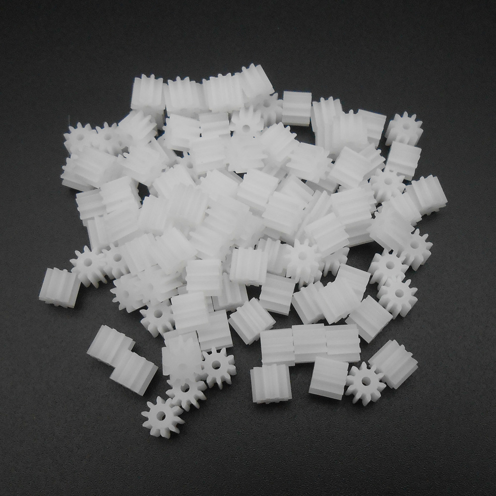 200PCS 0.5M 0.5 Modulus Plastic Spur Gear T=10 Aperture 1.5mm 1.45MM DIY Model Accessories 10 Teeth 5MMX6MM 10T 1.5A 101.5A 5X6