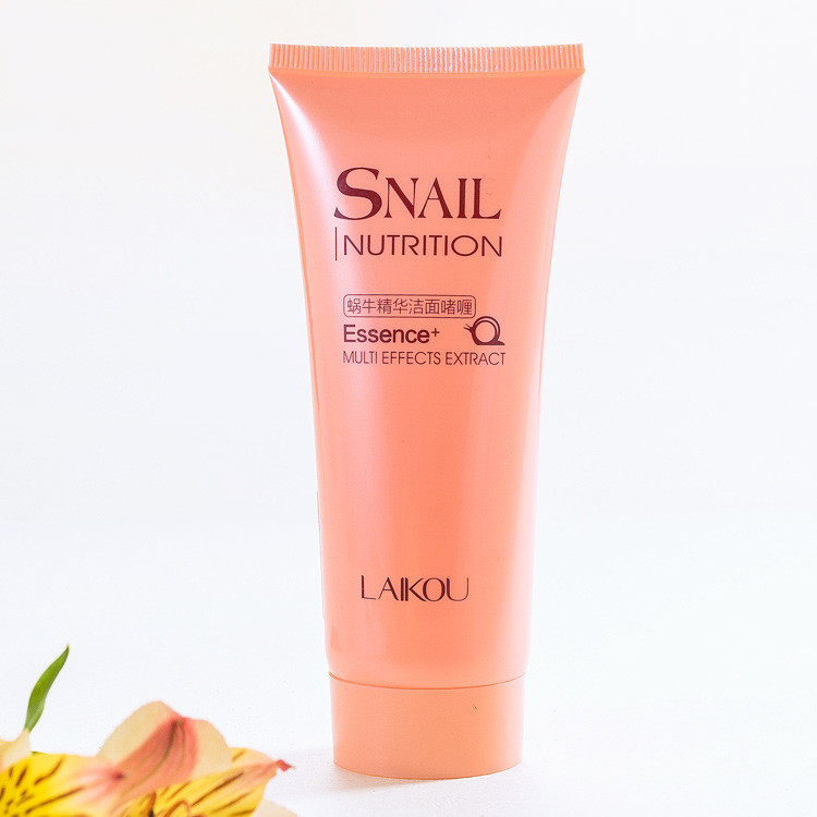 Snail Facial Cleanser Deep Clean Cosmetics Facial Cleansing Rich Anti Aging Foaming Organic Natural Gel Daily Face Wash