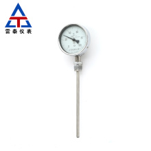 Bimetallic thermometer for industry vertical execution