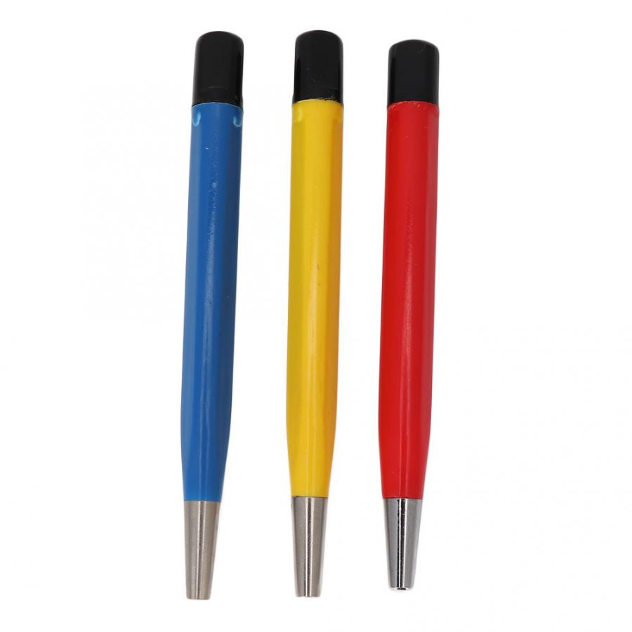 3pcs/set Rust Removal Brush Pen Fiberglass Brass Steel Scratch Brush Clean Pen Watch Parts Polishing Tool Watch Parts Accessory