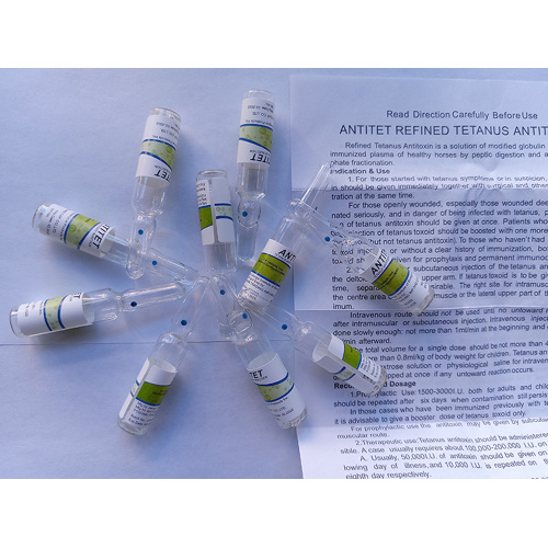 Kinds of Tetanus Antitoxin Injection 1500IU/0.75ml for Human, Wholesale Tetanus Antitoxin Injection 1500IU/0.75ml for Human