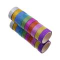 10PCS Washi Tape Stationery Scrapbooking Decorative Adhesive Tapes DIY Color Masking Tape School Office Supplies Adhesive