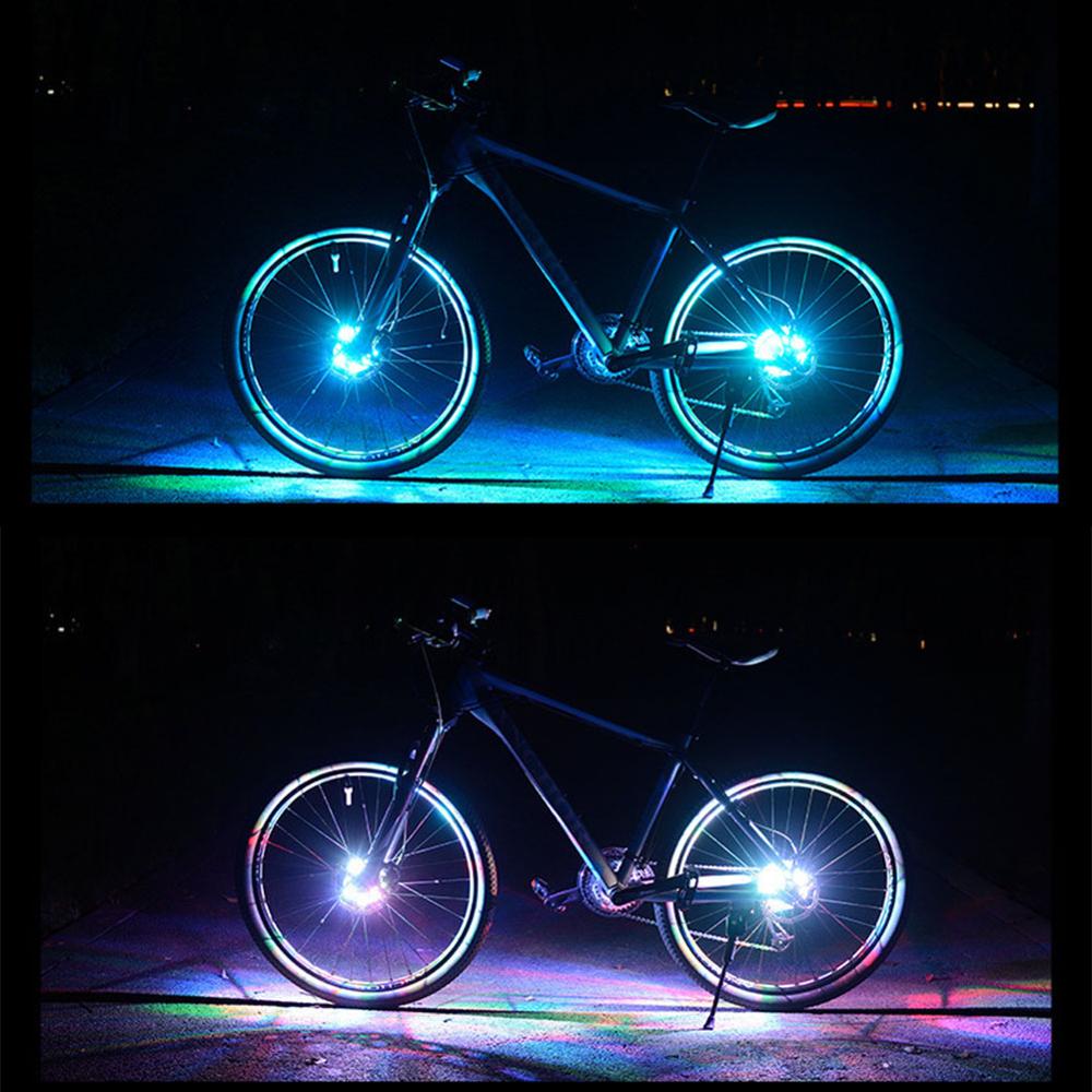 Bicycle Hub Lights for Kids Balance Bike USB Rechargeable LED Bicycle Bicycle Spoke Lights Safety Warning Light Hub Accessoies