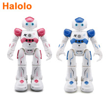 Halolo R2 USB Charging Dancing Gesture Control RC Robot Toy Intelligent Program for Children Kids Birthday Gift Smart Robot