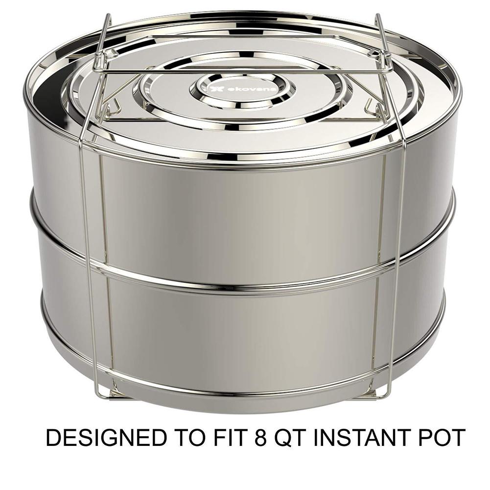 Pressure Cooker Steamer Double Stackable Steamer Cooker Pot Accessories Food Steamer Basket Stainless Steel Steam Grid