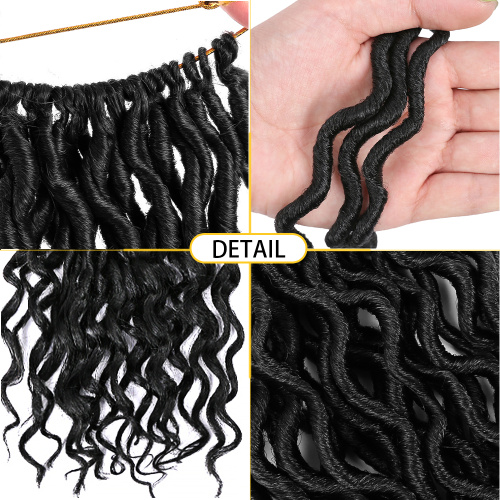 Curly Goddess Faux Locs Synthetic Crochet Braid Hair Supplier, Supply Various Curly Goddess Faux Locs Synthetic Crochet Braid Hair of High Quality