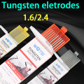 WQTB Tungsten electrodes 1.6MM/2.4MM tig welding rods 150mm 175mm tig electrodes Mixed size package10pcs/lot