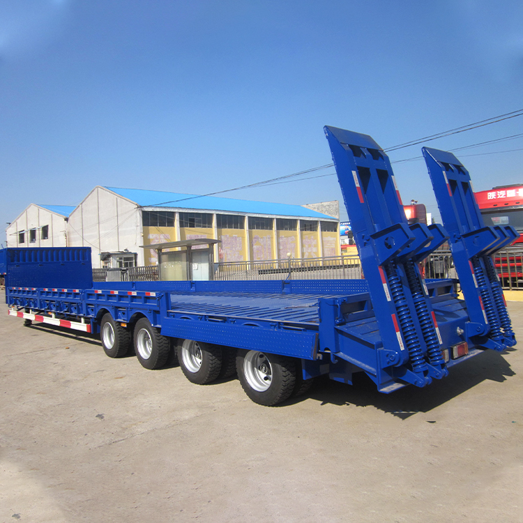 best seller 60t Lowbed / lowboy Truck trailer