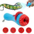 New Enlightenment Cognitive Projector Slide Flashlight Projector Baby Sleep Bedding Story Early Educational Toy Animal For Kids