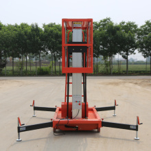 Single-column aluminium alloy lifting platform for aerial work