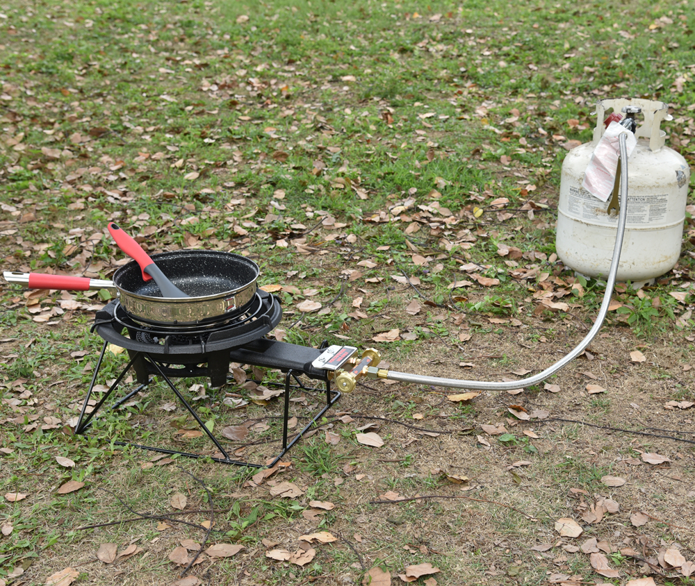 80000 BTU Camping Propane Burner Stove with Stand