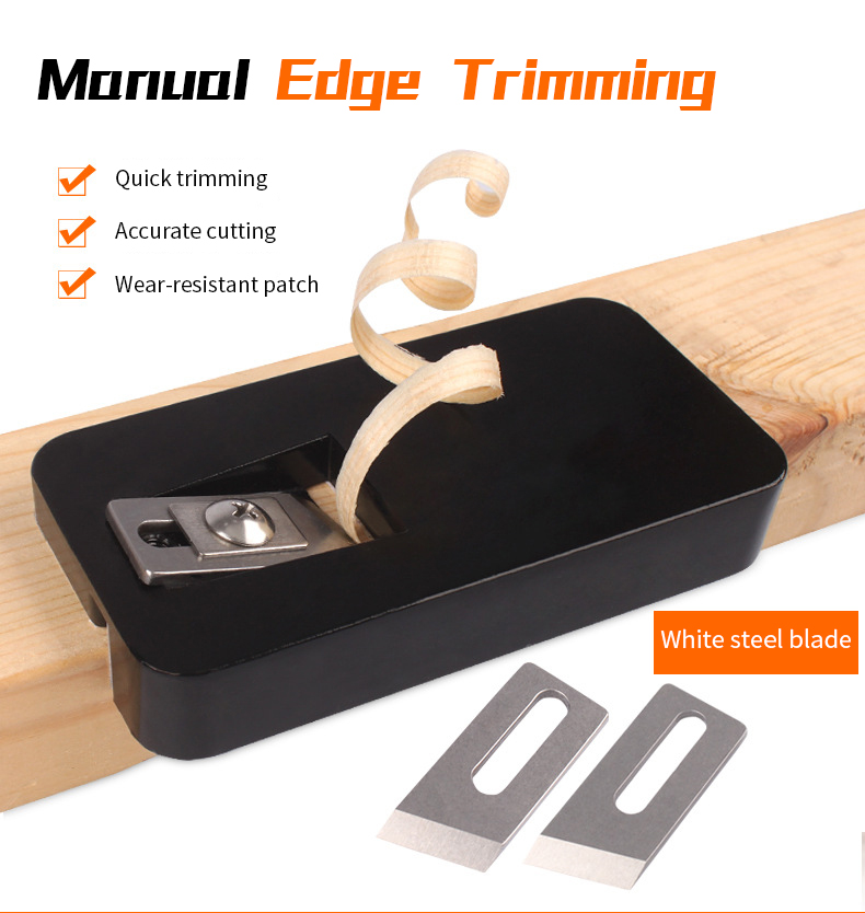 Manual Edge Trimmer Wood Edge Banding Machine Manual Tail Trimming Hand Tools Use for Wood PVC Wood Planer